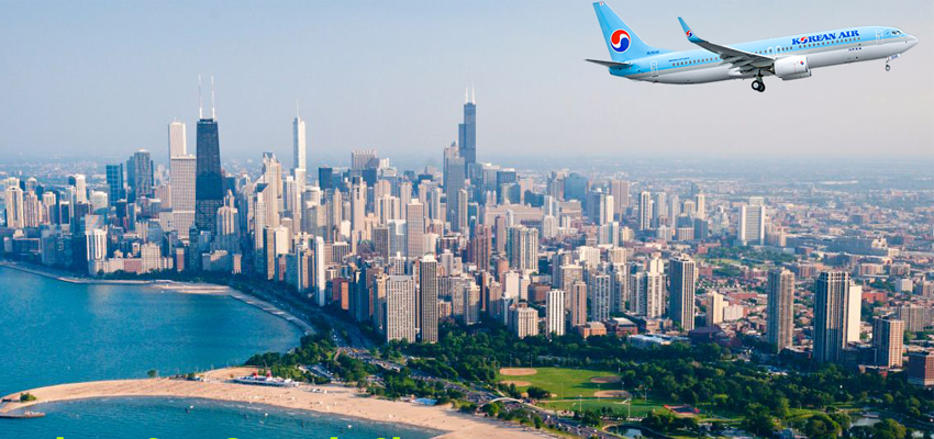 Vé máy bay đi Mỹ hãng Korean Air