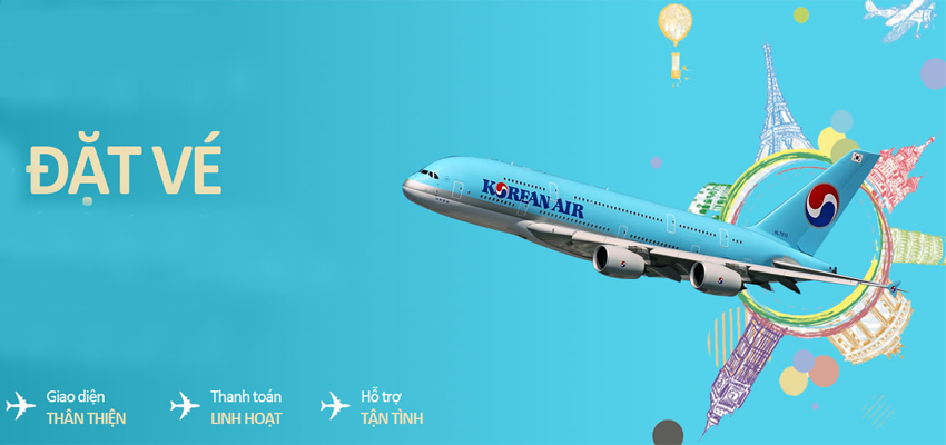 Vé máy bay đi Mỹ hãng Korean Air