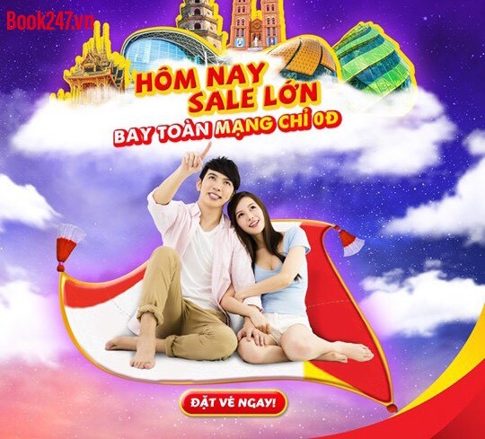 Vietjet mở bán 1,2 triệu vé 0 đồng TOÀN MẠNG BAY