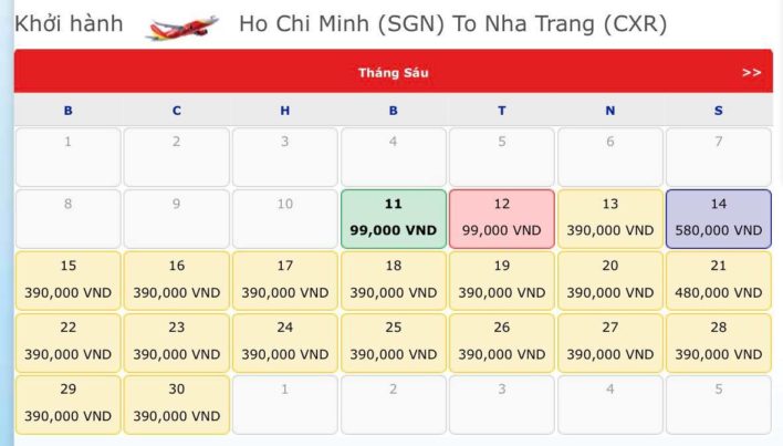 Vé máy bay đi Nha Trang - Vé máy bay khuyến mãi tháng 6